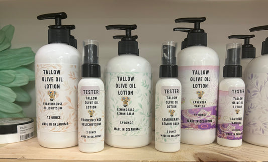 Tallow lotion, 12 ounce pump