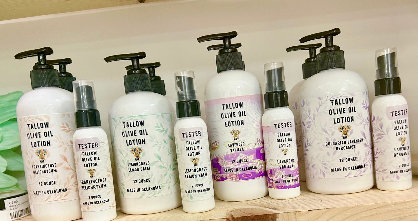 Tallow lotion, 12 ounce pump