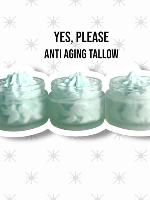 Tallow, blue tansy, paracress anti aging cream 2 ounce