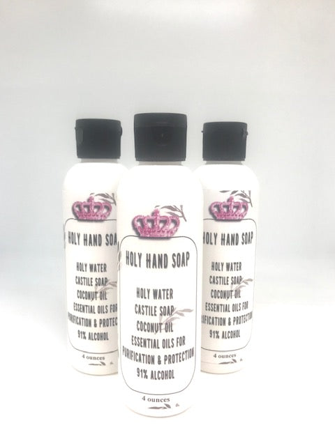 Holy Hand Soap, sanitizer, 4 oz., $8.00