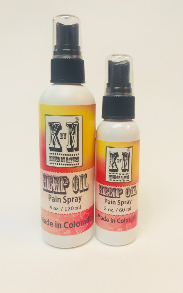Hemp Oil, 2 oz., essential oils, pain spray