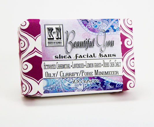charcoal lavender face bar